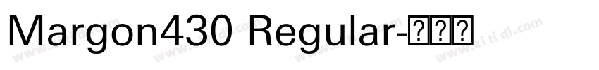 Margon430 Regular字体转换